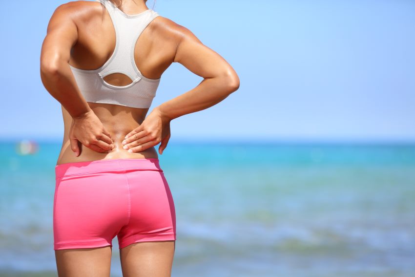 woman in lower back pain